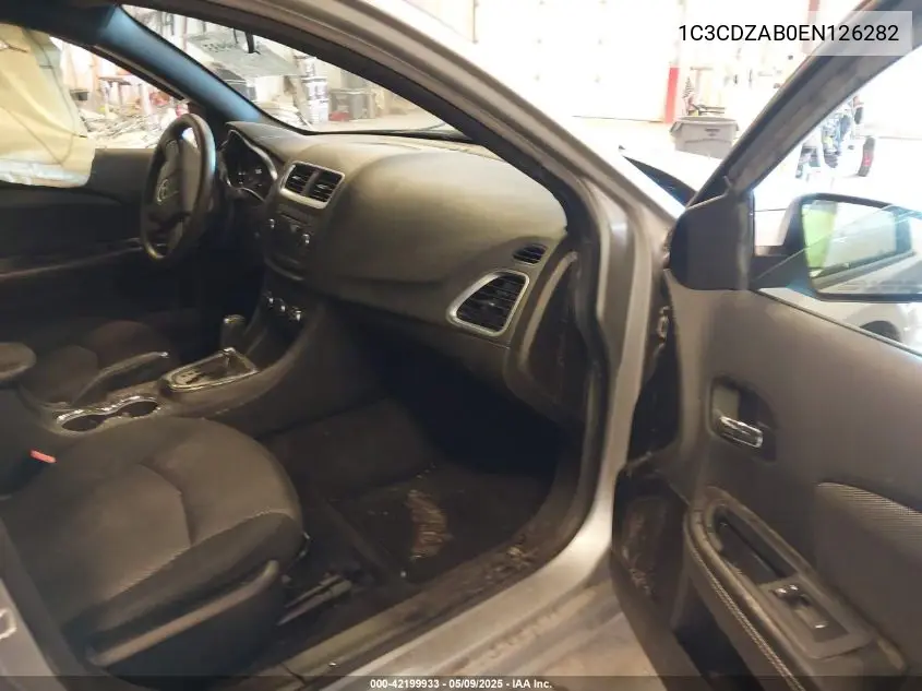 2014 Dodge Avenger Se VIN: 1C3CDZAB0EN126282 Lot: 42199933