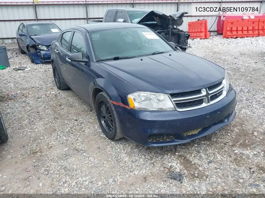 2014 Dodge Avenger Se VIN: 1C3CDZAB5EN109784 Lot: 42234688