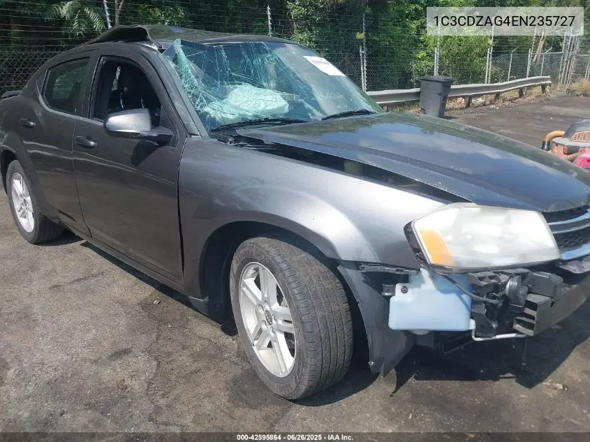 2014 Dodge Avenger Se VIN: 1C3CDZAG4EN235727 Lot: 42595864