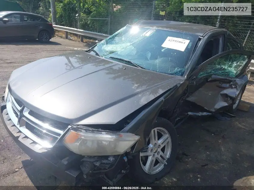 2014 Dodge Avenger Se VIN: 1C3CDZAG4EN235727 Lot: 42595864