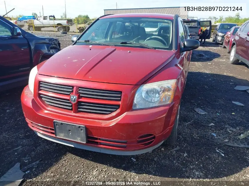 2007 Dodge Caliber Se VIN: 1B3HB28B97D221244 Lot: 12327288