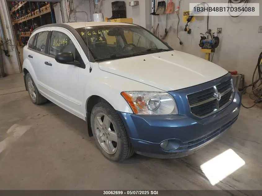 2007 Dodge Caliber Sxt VIN: 1B3HB48B17D354088 Lot: 30062699