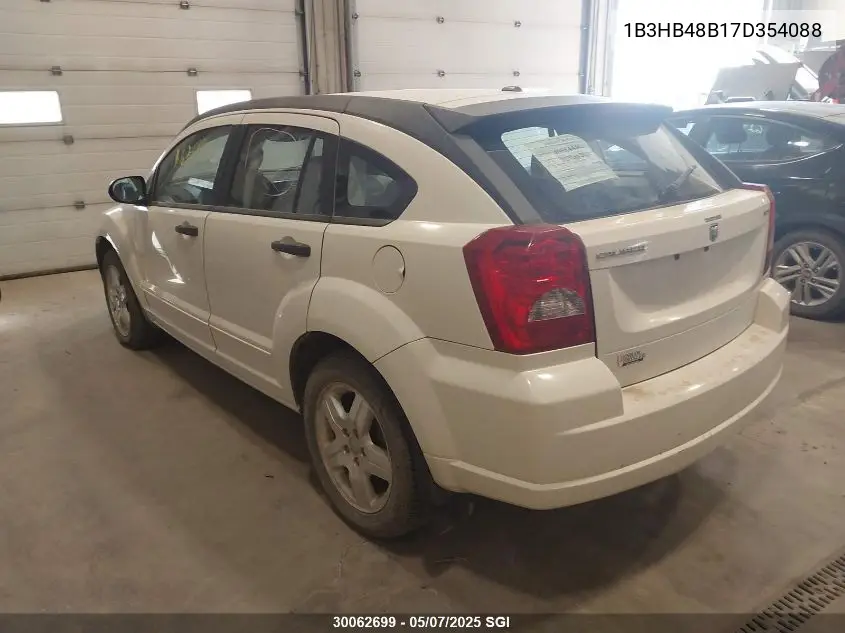 2007 Dodge Caliber Sxt VIN: 1B3HB48B17D354088 Lot: 30062699