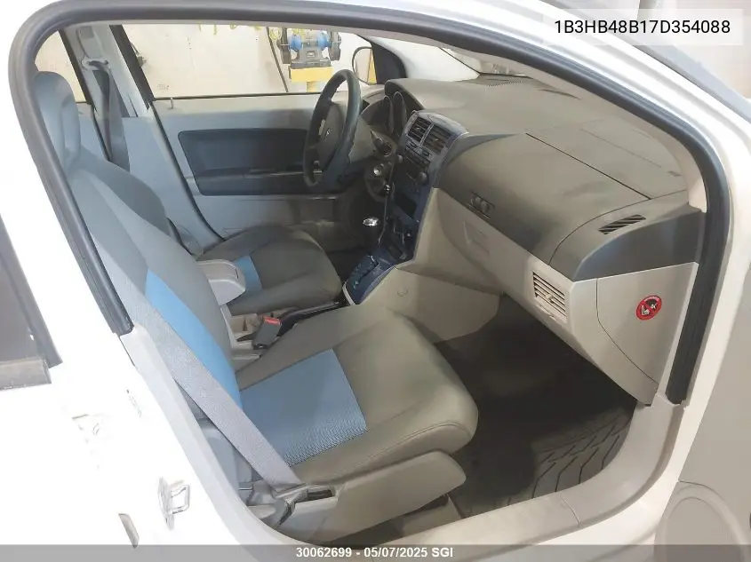 2007 Dodge Caliber Sxt VIN: 1B3HB48B17D354088 Lot: 30062699