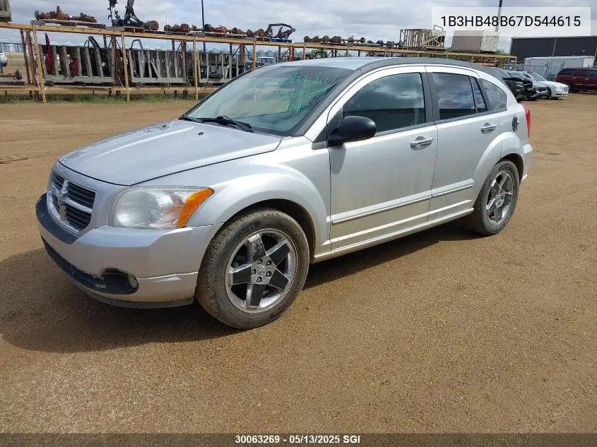 2007 Dodge Caliber Sxt VIN: 1B3HB48B67D544615 Lot: 30063269