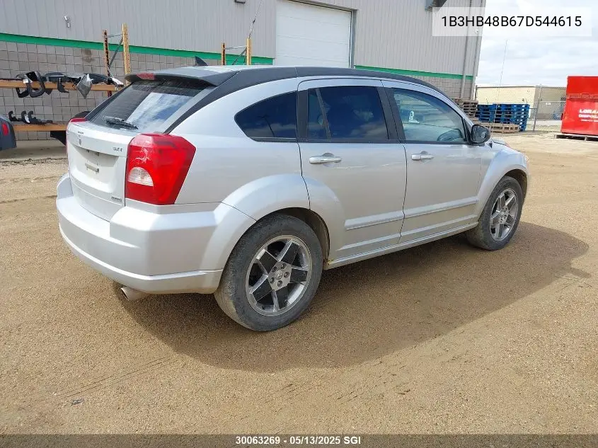 2007 Dodge Caliber Sxt VIN: 1B3HB48B67D544615 Lot: 30063269