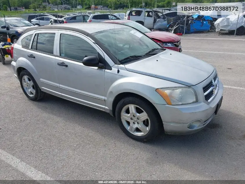 2007 Dodge Caliber Sxt VIN: 1B3HB48B67D388172 Lot: 42149226