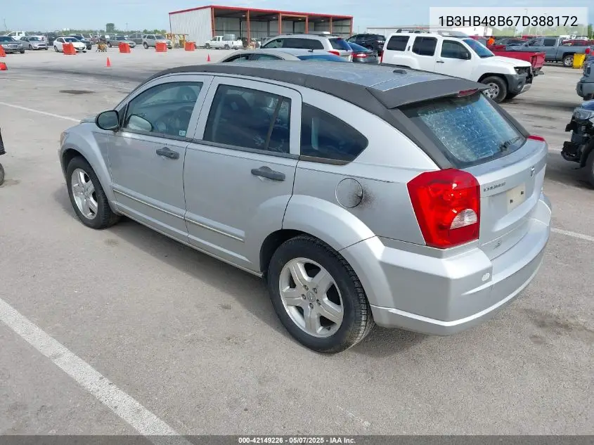 2007 Dodge Caliber Sxt VIN: 1B3HB48B67D388172 Lot: 42149226