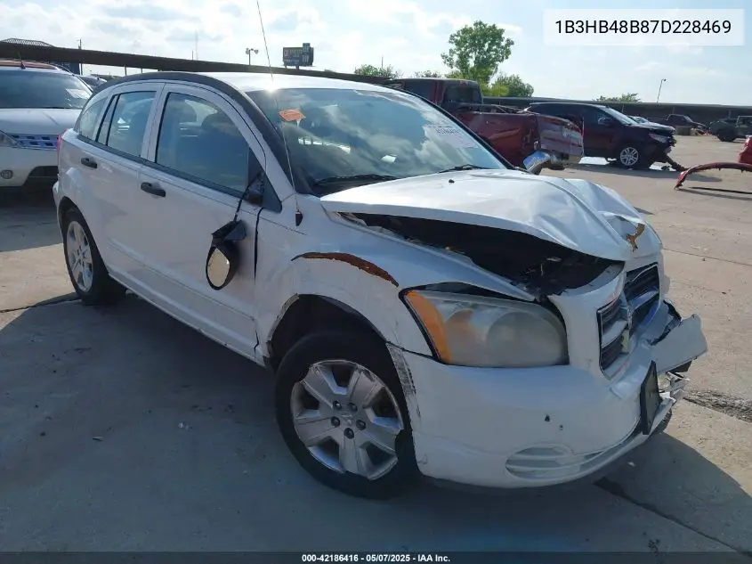 2007 Dodge Caliber Sxt VIN: 1B3HB48B87D228469 Lot: 42186416