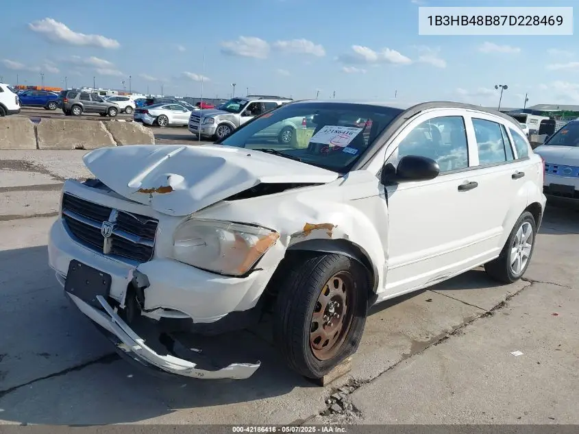 2007 Dodge Caliber Sxt VIN: 1B3HB48B87D228469 Lot: 42186416
