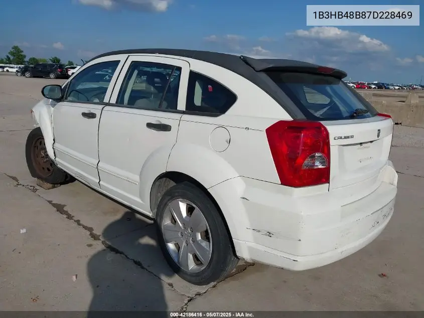 2007 Dodge Caliber Sxt VIN: 1B3HB48B87D228469 Lot: 42186416
