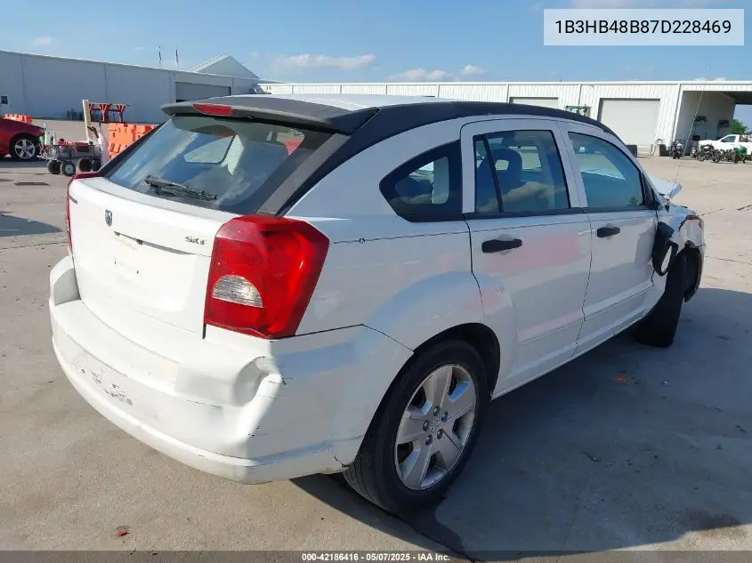 2007 Dodge Caliber Sxt VIN: 1B3HB48B87D228469 Lot: 42186416