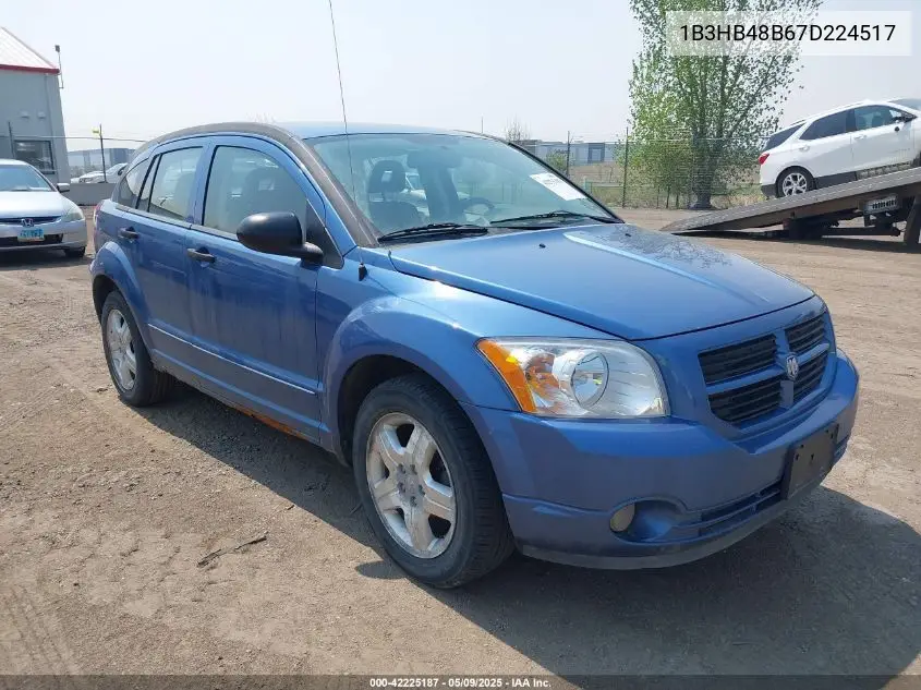 2007 Dodge Caliber Sxt VIN: 1B3HB48B67D224517 Lot: 42225187