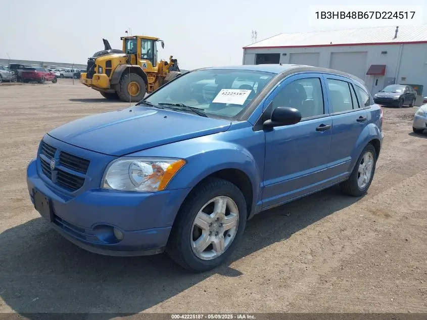 2007 Dodge Caliber Sxt VIN: 1B3HB48B67D224517 Lot: 42225187