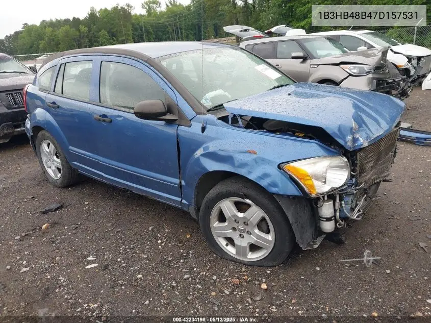 2007 Dodge Caliber Sxt VIN: 1B3HB48B47D157531 Lot: 42234198