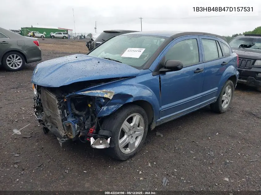 2007 Dodge Caliber Sxt VIN: 1B3HB48B47D157531 Lot: 42234198