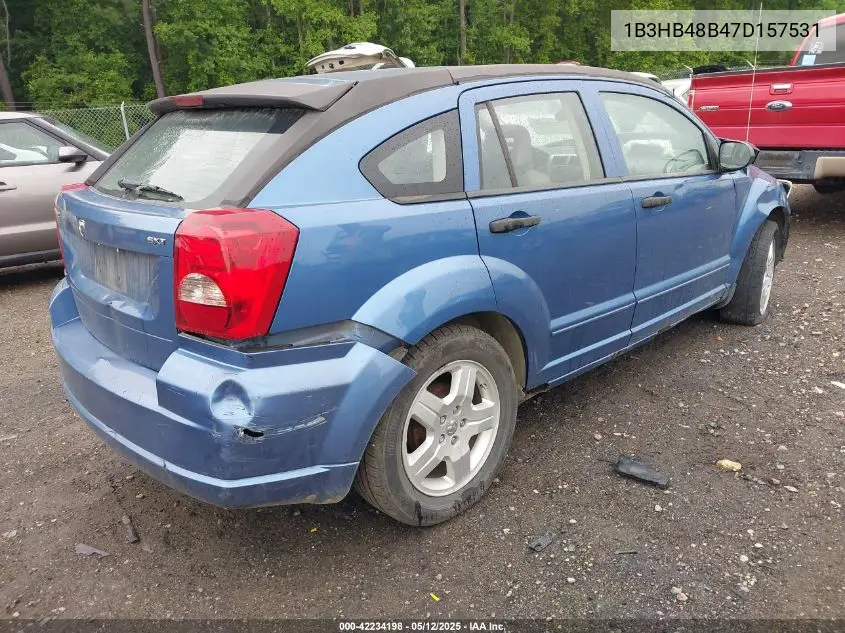 2007 Dodge Caliber Sxt VIN: 1B3HB48B47D157531 Lot: 42234198
