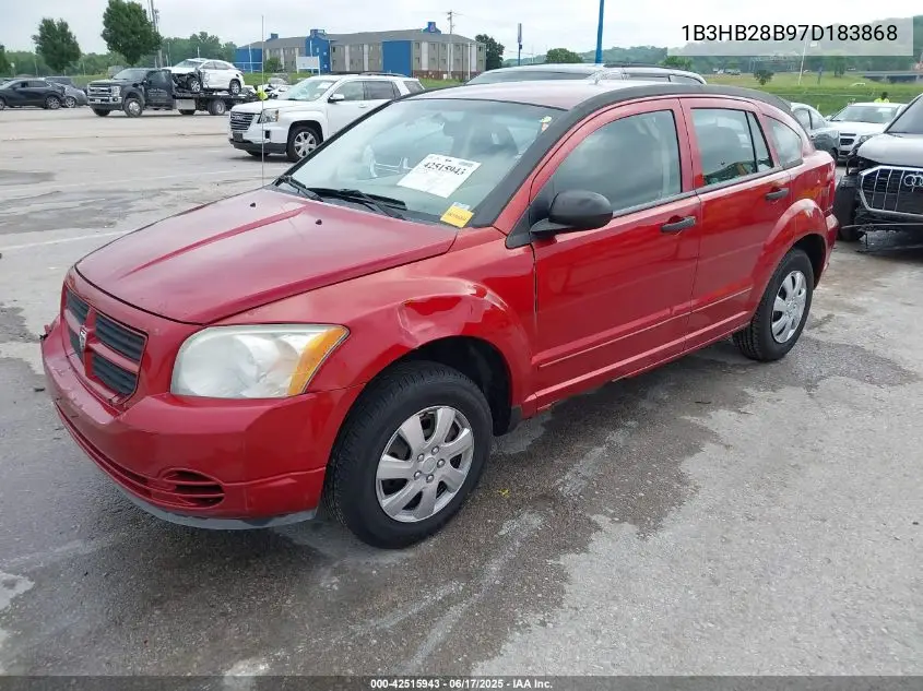 2007 Dodge Caliber VIN: 1B3HB28B97D183868 Lot: 42515943