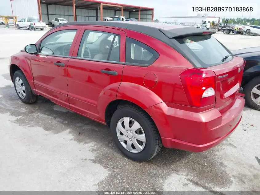 2007 Dodge Caliber VIN: 1B3HB28B97D183868 Lot: 42515943