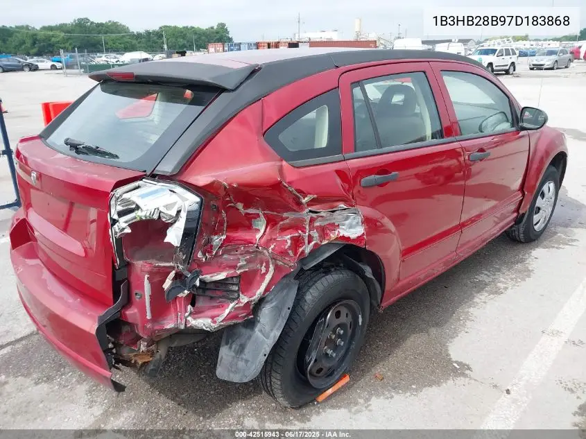 2007 Dodge Caliber VIN: 1B3HB28B97D183868 Lot: 42515943