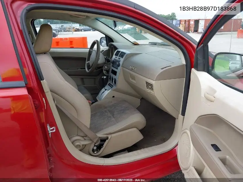 2007 Dodge Caliber VIN: 1B3HB28B97D183868 Lot: 42515943