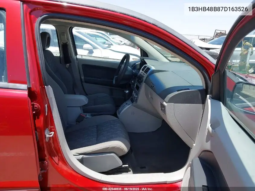 2007 Dodge Caliber Sxt VIN: 1B3HB48B87D163526 Lot: 42546935