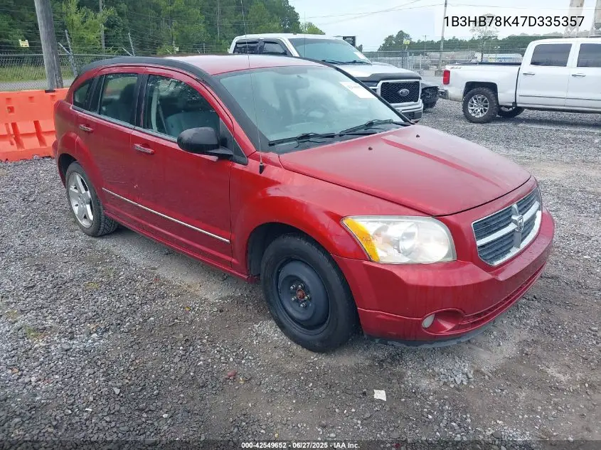 2007 Dodge Caliber R/T VIN: 1B3HB78K47D335357 Lot: 42549652