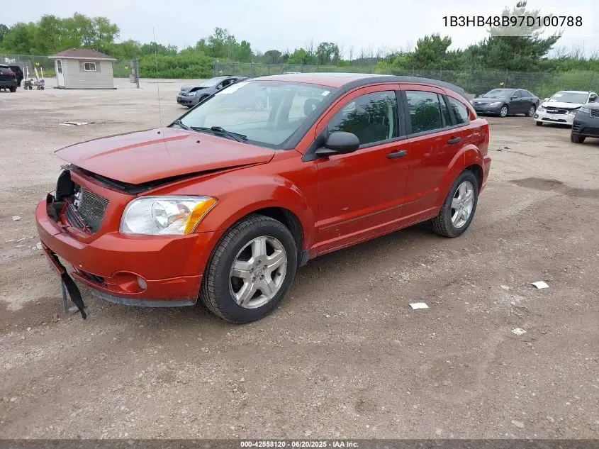 2007 Dodge Caliber Sxt VIN: 1B3HB48B97D100788 Lot: 42558120