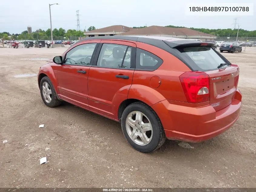 2007 Dodge Caliber Sxt VIN: 1B3HB48B97D100788 Lot: 42558120