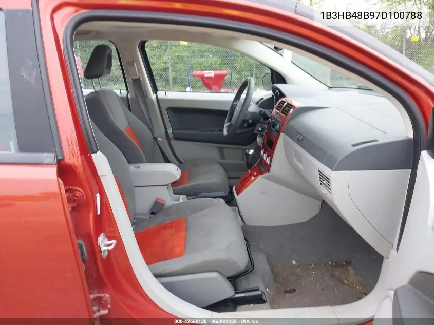2007 Dodge Caliber Sxt VIN: 1B3HB48B97D100788 Lot: 42558120