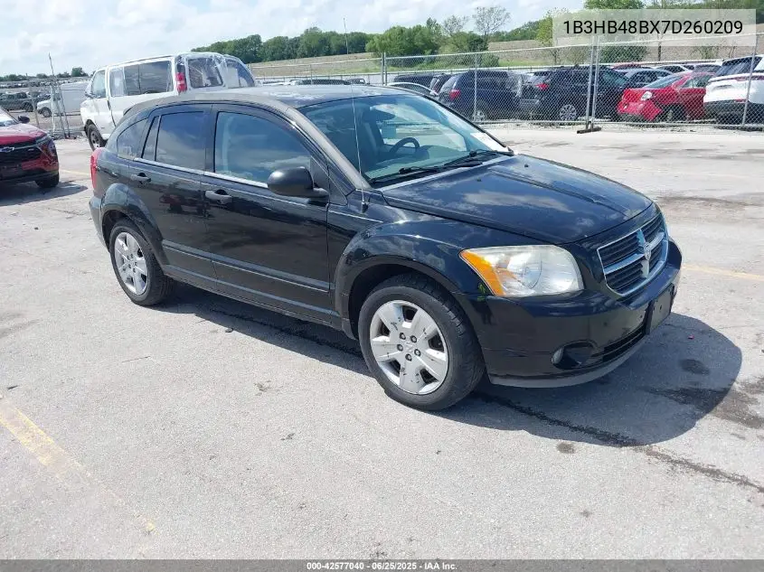 2007 Dodge Caliber Sxt VIN: 1B3HB48BX7D260209 Lot: 42577040