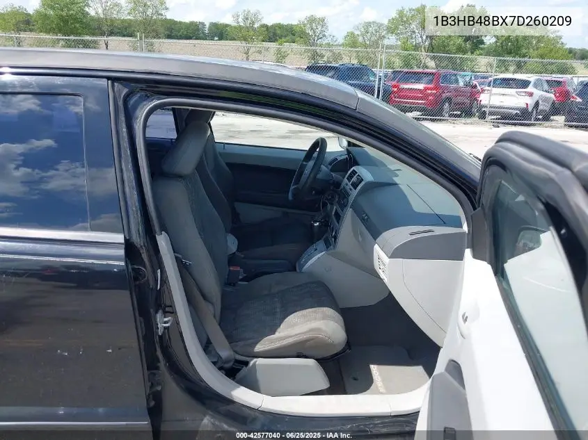 2007 Dodge Caliber Sxt VIN: 1B3HB48BX7D260209 Lot: 42577040