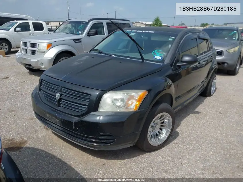 2007 Dodge Caliber VIN: 1B3HB28B67D280185 Lot: 42606863