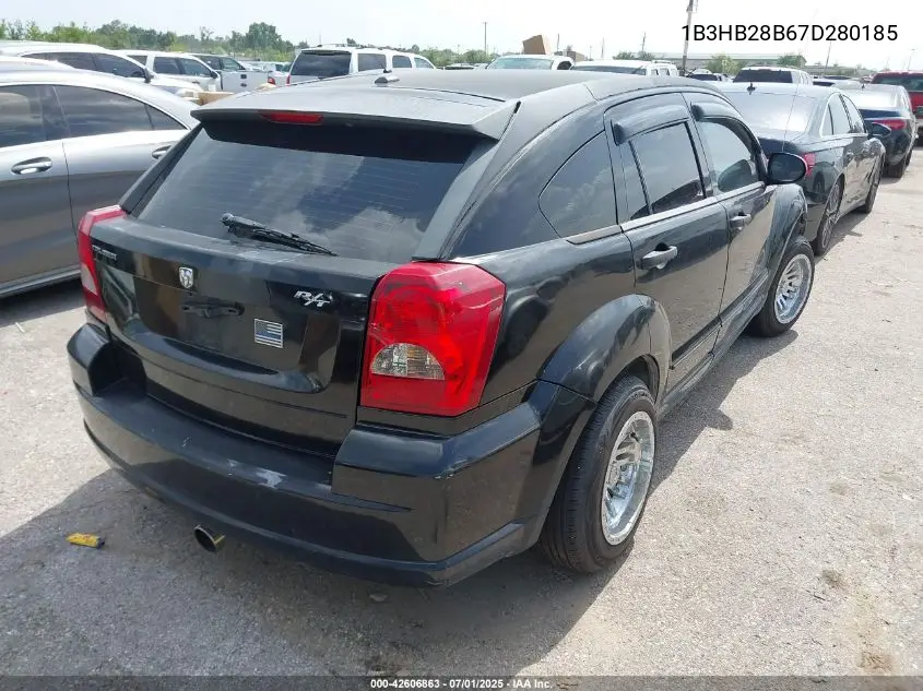 2007 Dodge Caliber VIN: 1B3HB28B67D280185 Lot: 42606863