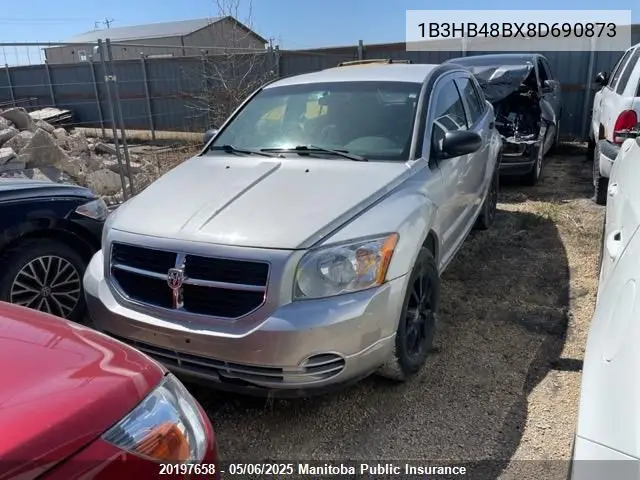 2008 Dodge Caliber Sxt VIN: 1B3HB48BX8D690873 Lot: 20197658