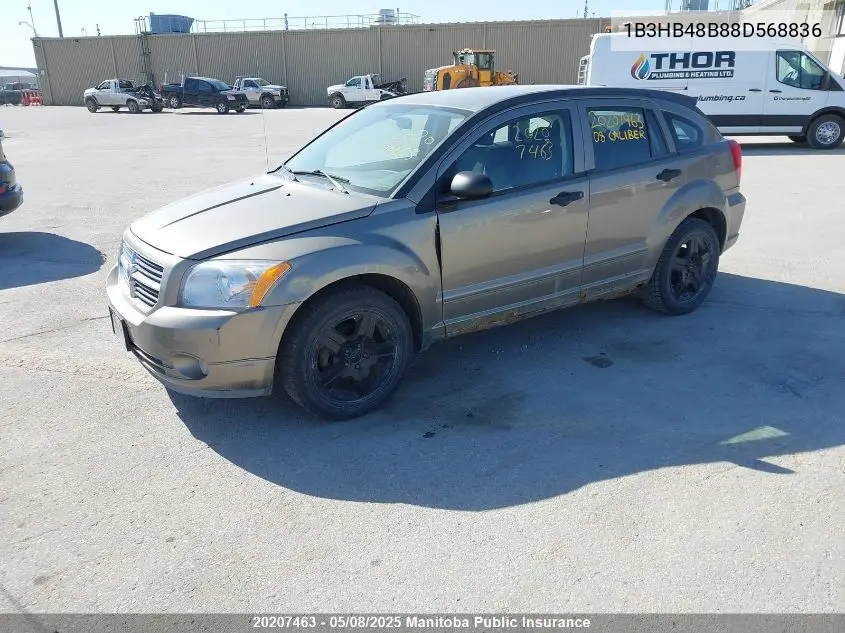2008 Dodge Caliber Sxt VIN: 1B3HB48B88D568836 Lot: 20207463