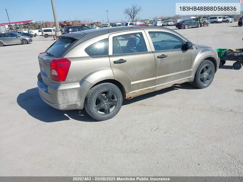 2008 Dodge Caliber Sxt VIN: 1B3HB48B88D568836 Lot: 20207463