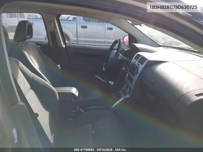 2008 Dodge Caliber Se VIN: 1B3HB28C78D630725 Lot: 41759693