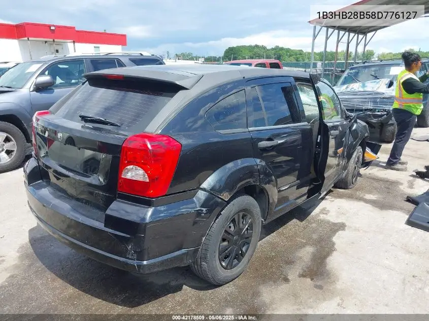 2008 Dodge Caliber Se VIN: 1B3HB28B58D776127 Lot: 42178509