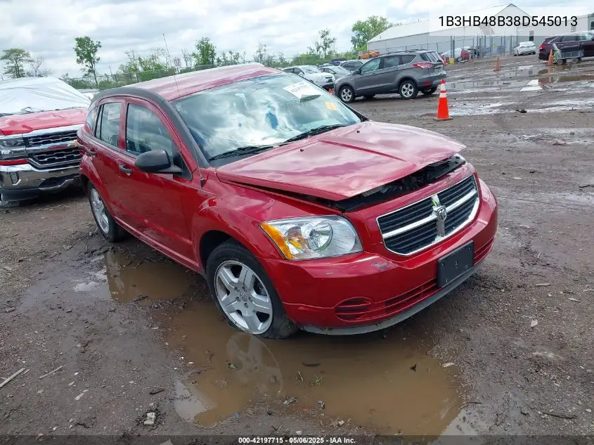2008 Dodge Caliber Sxt VIN: 1B3HB48B38D545013 Lot: 42197715