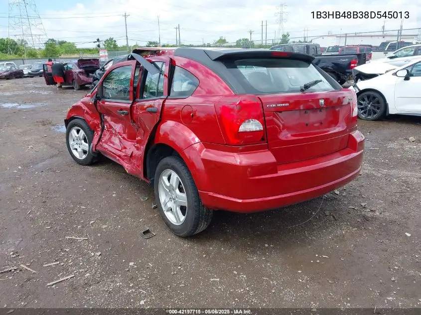 2008 Dodge Caliber Sxt VIN: 1B3HB48B38D545013 Lot: 42197715