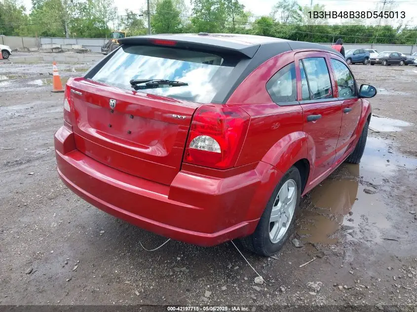 2008 Dodge Caliber Sxt VIN: 1B3HB48B38D545013 Lot: 42197715