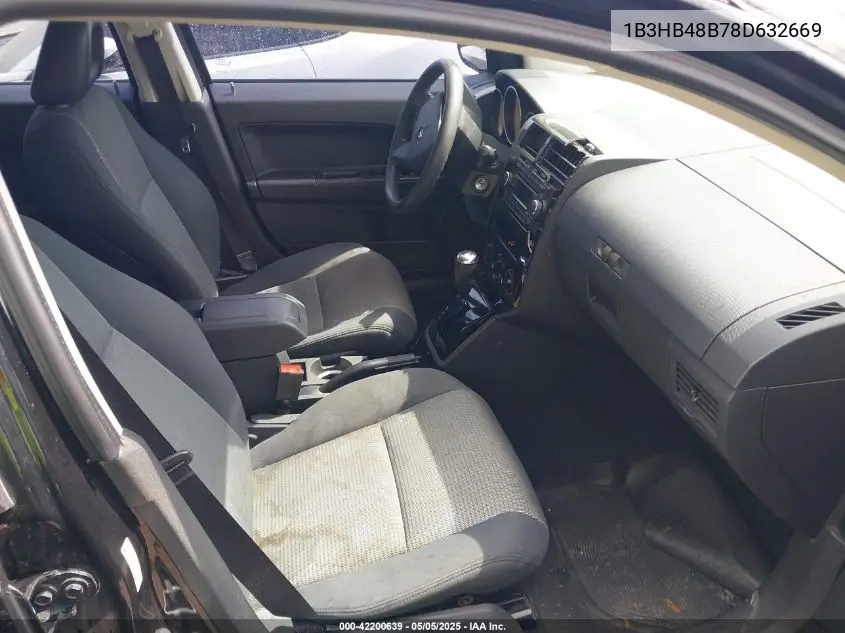 2008 Dodge Caliber Sxt VIN: 1B3HB48B78D632669 Lot: 42200639