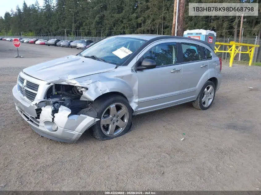 2008 Dodge Caliber R/T VIN: 1B3HB78K98D668798 Lot: 42224689