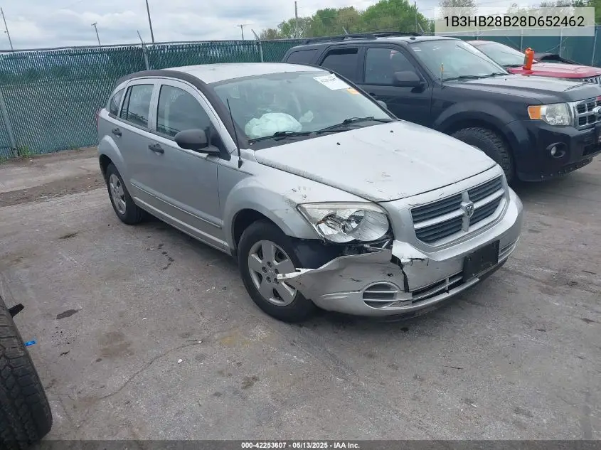 2008 Dodge Caliber Se VIN: 1B3HB28B28D652462 Lot: 42253607