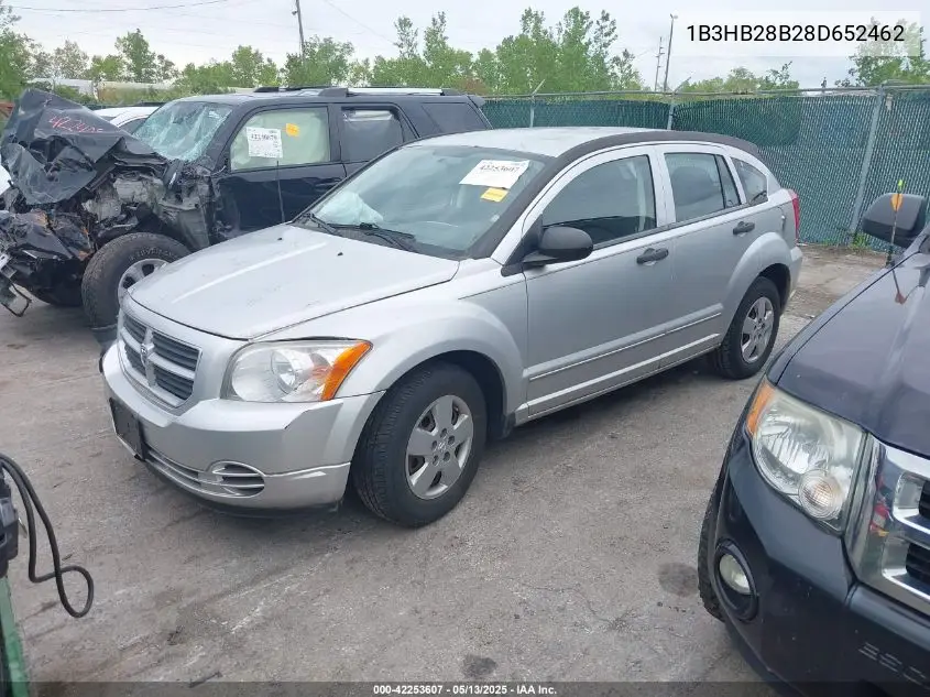 2008 Dodge Caliber Se VIN: 1B3HB28B28D652462 Lot: 42253607