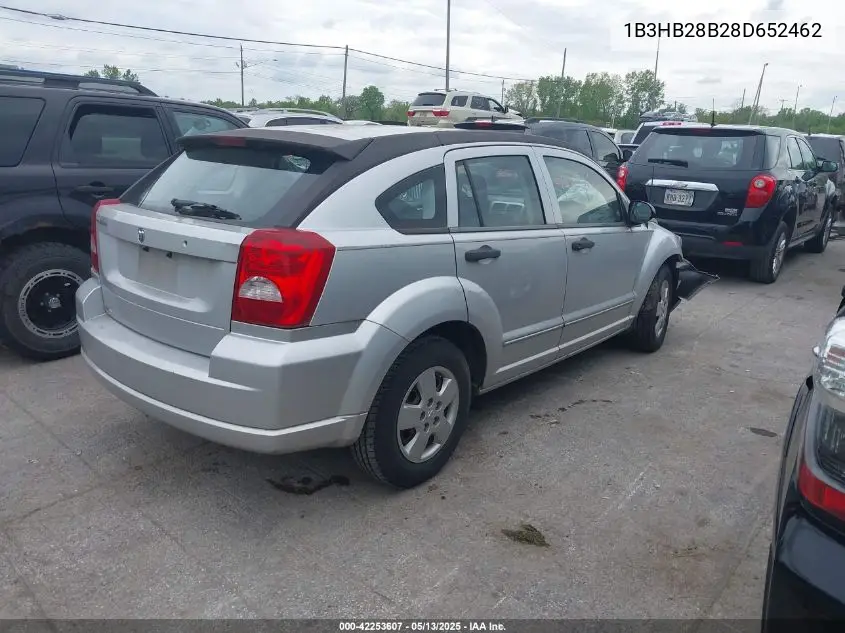 2008 Dodge Caliber Se VIN: 1B3HB28B28D652462 Lot: 42253607