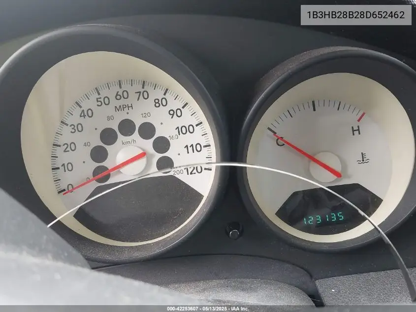 2008 Dodge Caliber Se VIN: 1B3HB28B28D652462 Lot: 42253607