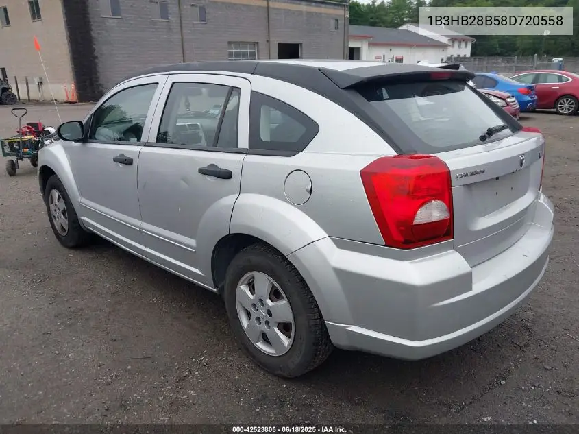 2008 Dodge Caliber Se VIN: 1B3HB28B58D720558 Lot: 42523805