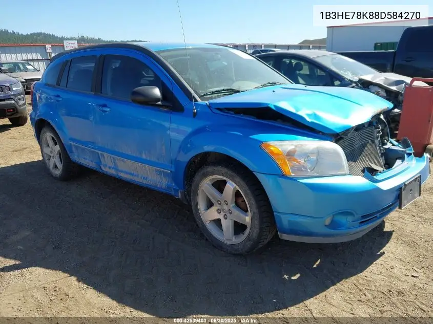 2008 Dodge Caliber R/T VIN: 1B3HE78K88D584270 Lot: 42539403